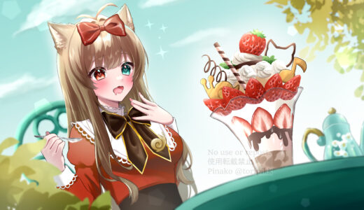 Vtuber誕生日記念イラスト